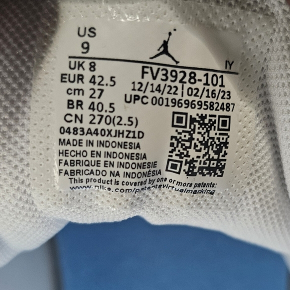 Nike Air Jordan Jumpman Team 1 FV3928 101 Men's Size 9 - Picture 12 of 12